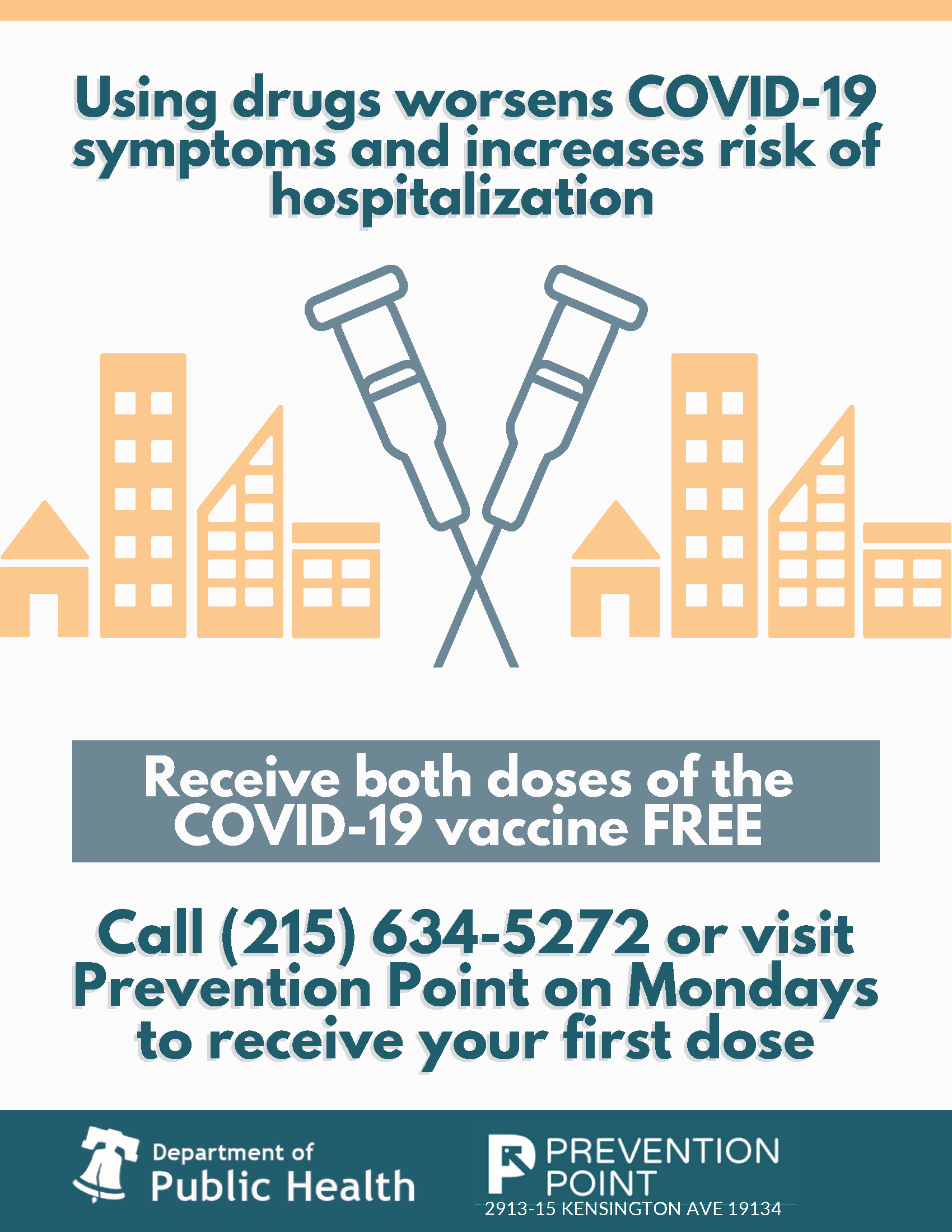 Using drugs worsens COVD-19 symptoms and increases risk of hospitalization
